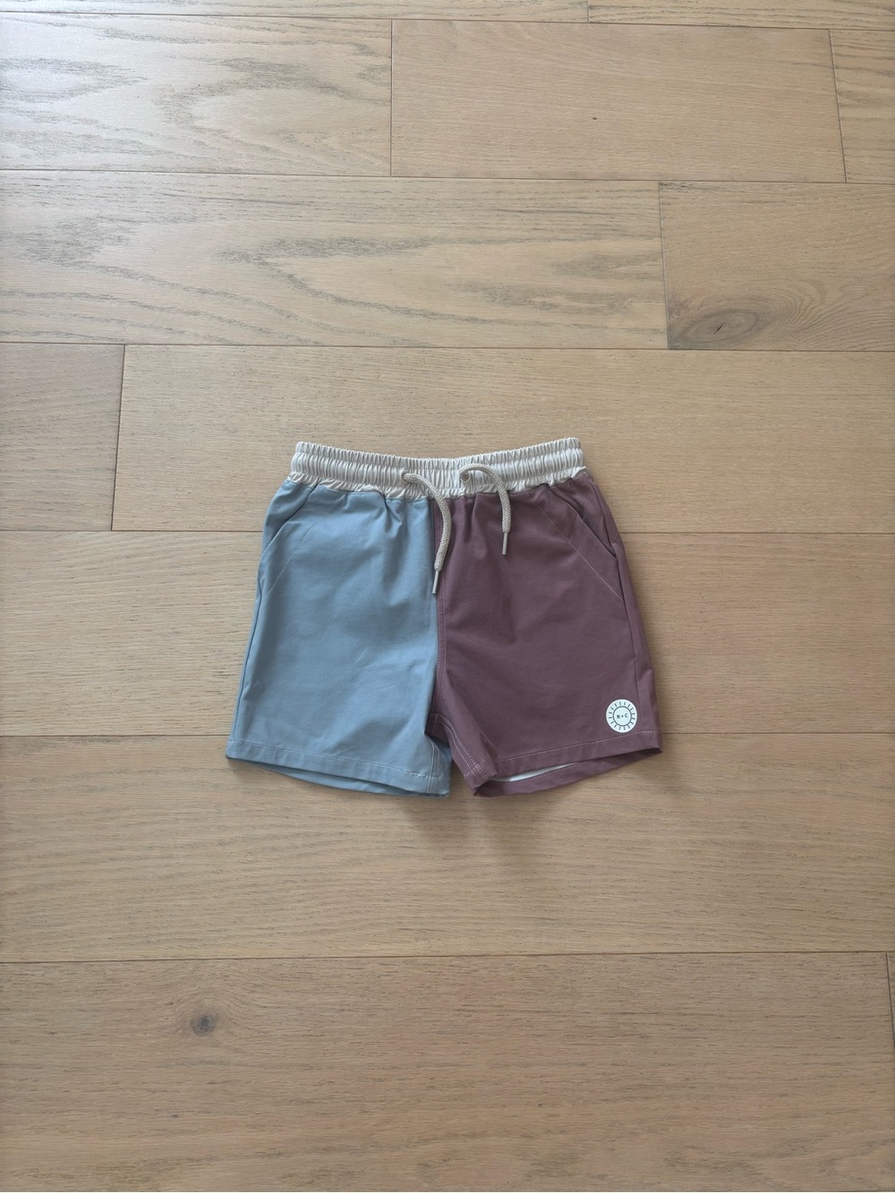 Rylee+ cru toddler Colorblock swim shorts, size 2-3Y
